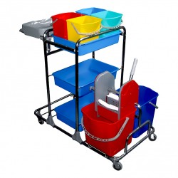 Carucior curatenie Echo-Gonisha  (galeti, storcator, sac, suport)